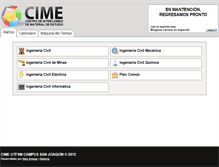 Tablet Screenshot of cime.cl